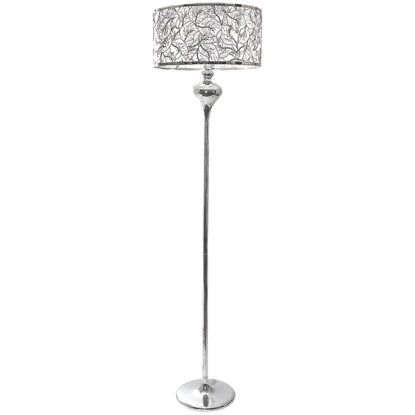 Chrome floor standing best sale lamp