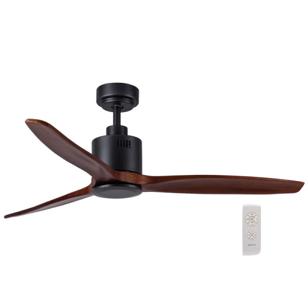 Bright Star Lighting FCF045 BLACK/WOOD Ceiling Fan (NO LIGHT)