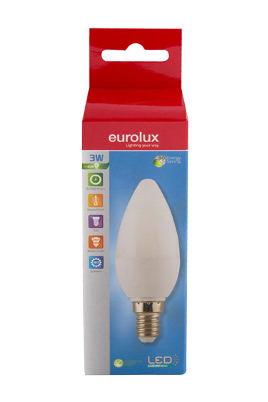 Eurolux G837 E14 3w Warm White 3000K Lamp