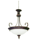 Bright Star Lighting PEN1109/3 OL/GD 3L ALABASTER GLASS RESIN Pendant