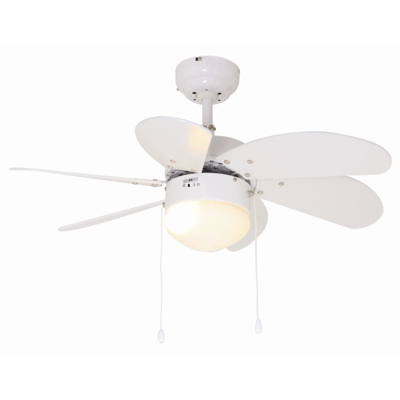 Radiant Lighting F7W Ceiling Fan 6 Blade 800mm White JX10