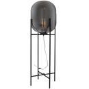 Bright Star Lighting SL082 SMOKE Metal Floor Lamp with Smoke Colour Glass
