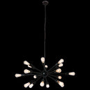 K. Light WE-KLCH-302/BL Black 230v 40W E27 18 Light Medium Supernova Pendant